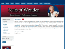 Tablet Screenshot of featsofwonder.com